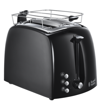 Russell Hobbs Textures Plus 2 Slice Toaster - Schwarz | 22601