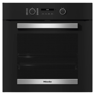 Miele Active 76L Einbau Multifunction Electric Einbaubackofen - Obsidian Schwarz & Edelstahl | H2465BP