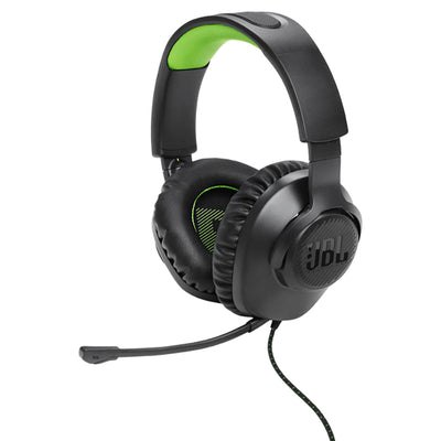 JBL Quantum 100X 40mm Driver Over-Ear Wired Gaming-Headset - Schwarz & Grün | JBLQ100XBLKGRN