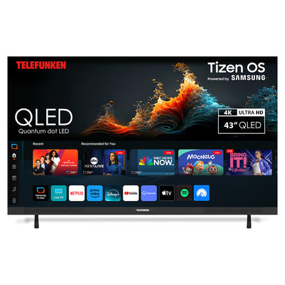 Telefunken N27 43" 4K Smart TV - Schwarz | N27-QLED-T43