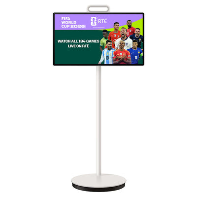 Samsung The Movingstyle 27" QHD Smart TV mit Touch Screen & Einbau Battery - Weiß & Schwarz | UE27LSM7FAXXXU