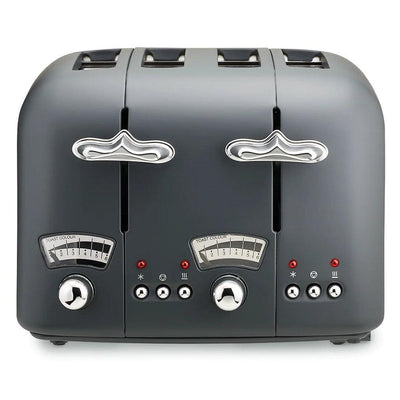 DeLonghi Argento Silva 1800W 4 Slice Toaster - Grau | CT04.GY