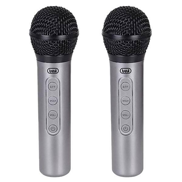 Trevi Draadloze EM415 2.4GHz Wireless Microphone Set - Grey | 039718