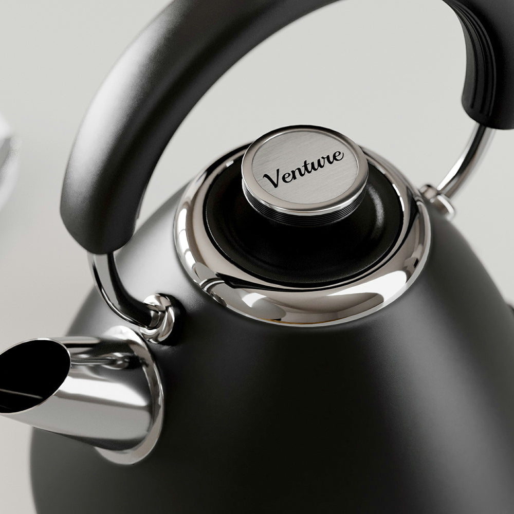 Morphy Richards 1.5L Venture Pyramid Wasserkocher - Schwarz | 100131