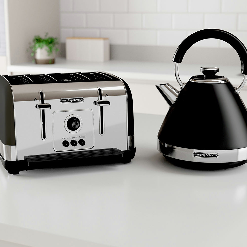 Morphy Richards 1.5L Venture Pyramid Wasserkocher - Schwarz | 100131