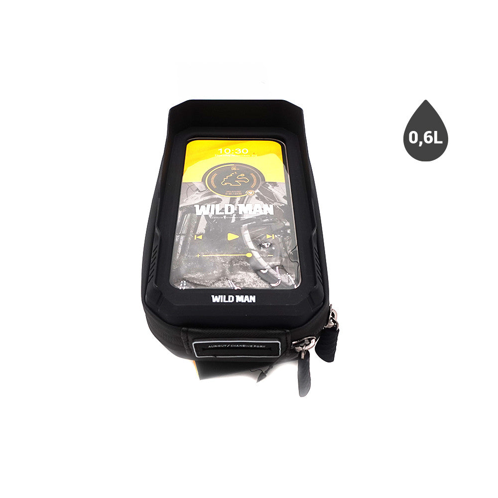 0,6L Tasche + drehbarer wasserdichter Telefonhalter für E-Scooter