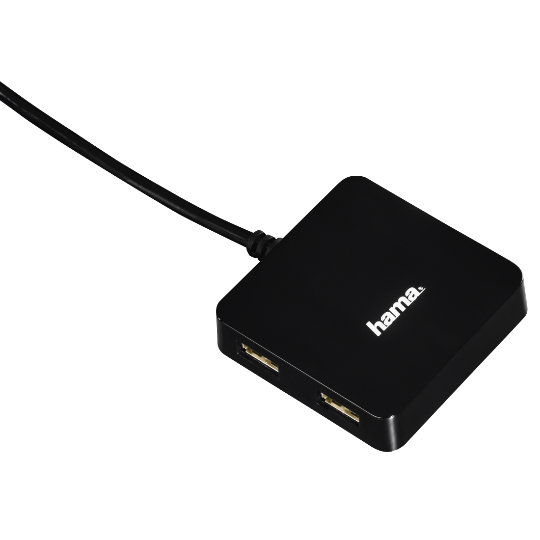 Hama 0.3M Buspowered 4 Ports USB 2.0 Hub - Black | 121318