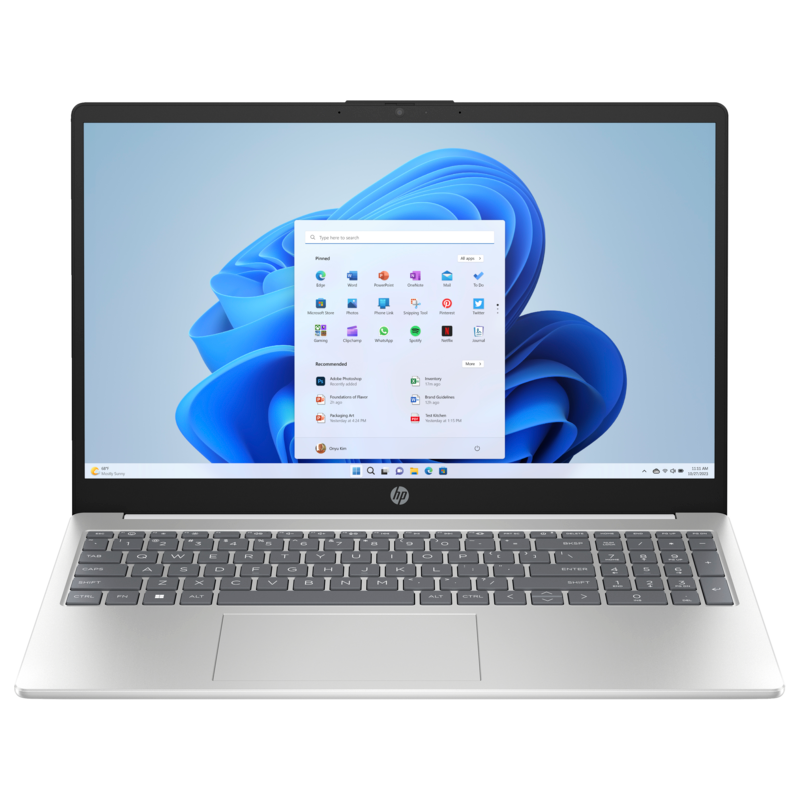 HP AMD Ryzen 3 15.6" 4GB/128GB Laptop - Silber | 15-FC0025NA