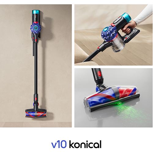 Dyson V10 Konical Akku-Staubsauger – Schwarz | Kupfer