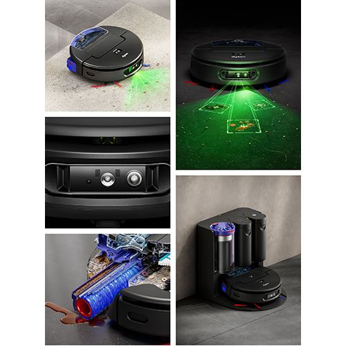 Dyson Spot+Scrub AI Saug- und Wischroboter – Schwarz