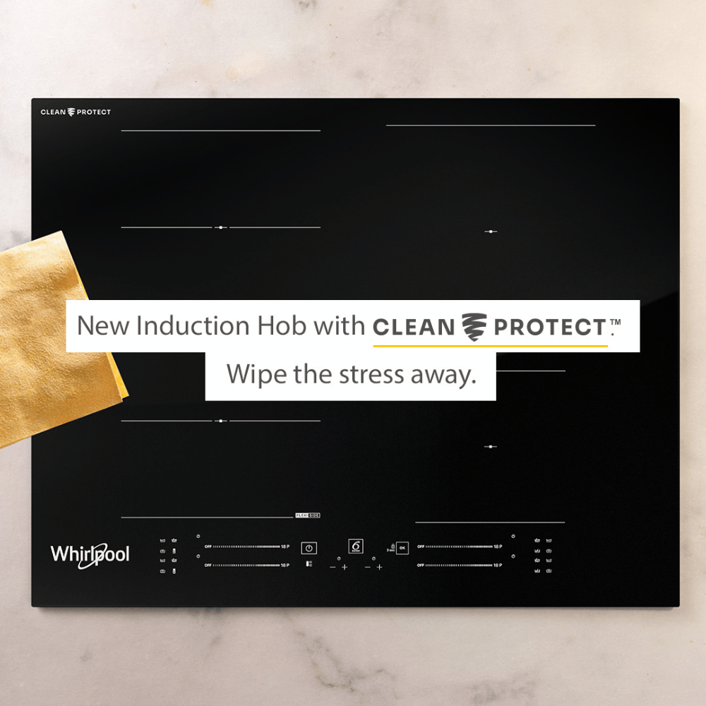 Whirlpool 60CM 4 Zone Induction Kochfeld mit CleanProtect - Schwarz | WF S3660 CPNE