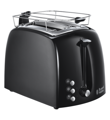 Russell Hobbs Textures Plus 2 Slice Toaster - Schwarz | 22601
