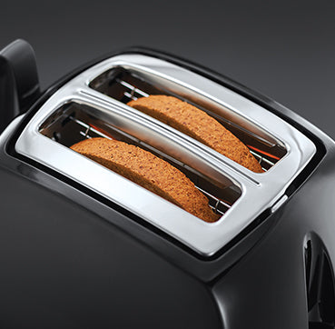 Russell Hobbs Textures Plus 2 Slice Toaster - Schwarz | 22601
