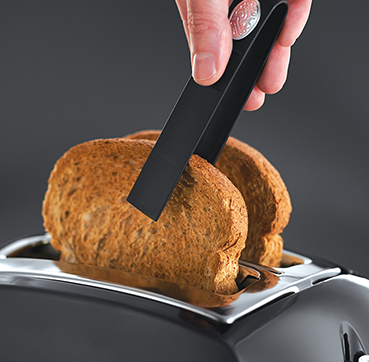Russell Hobbs Textures Plus 2 Slice Toaster - Schwarz | 22601