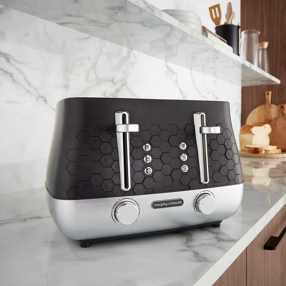 Morphy Richards Cassini 1800W 4 Slice Toaster - Moonless Night | 243020