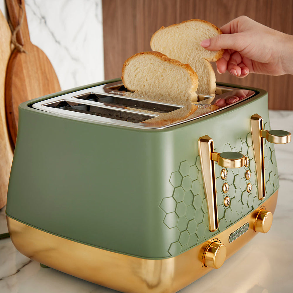 Morphy Richards Cassini 1800W 4 Slice Toaster - Olivine | 243022