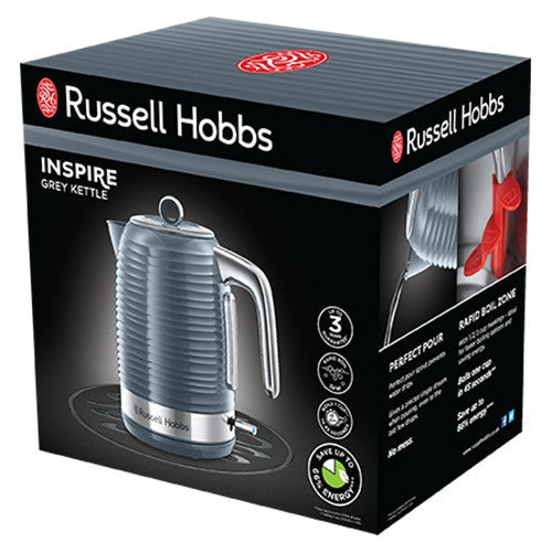 Russell Hobbs Inspire 1.7L Wasserkocher - Grau | 24363