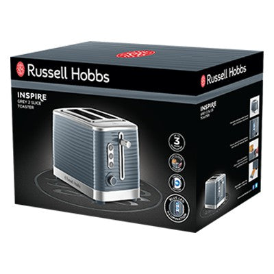 Russell Hobbs Inspire 2 Slice Toaster - Grau | 24373