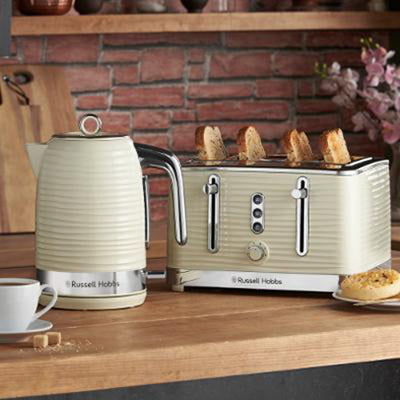 RussellHobbs Inspire 4 Slice Toaster - Cream | 24384