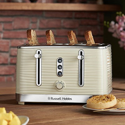 RussellHobbs Inspire 4 Slice Toaster - Cream | 24384