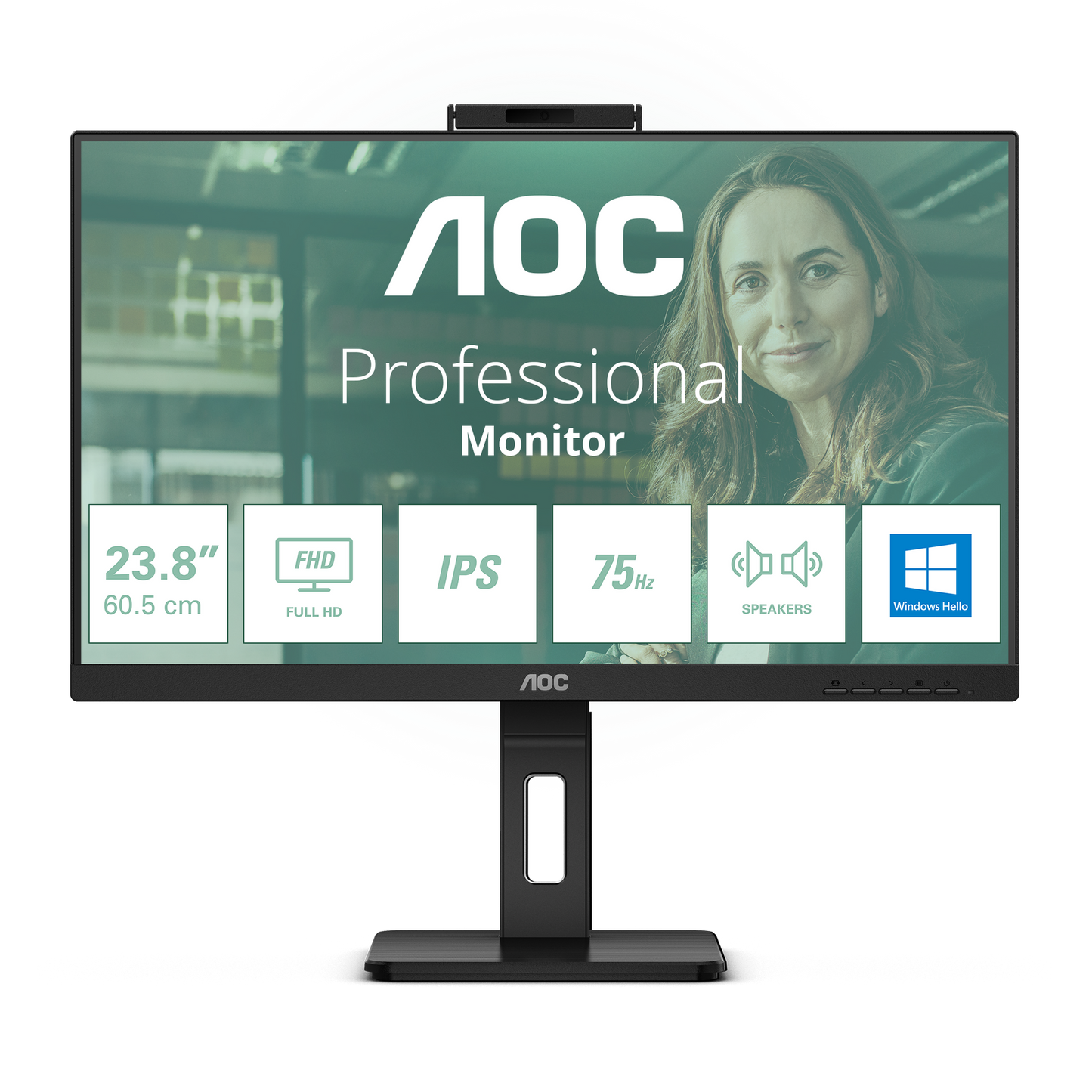 AOC 23.8" FHD Monitor - Black | 24P3CW