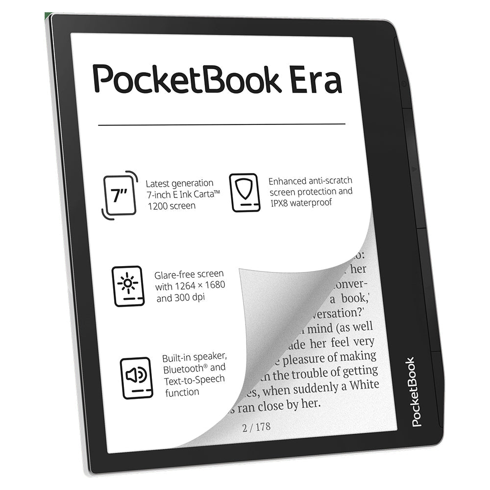 PocketBook Era 7" Touchscreen Waterproof eReader Tablet - Mist Grey | 253-PB700-U-16-WW