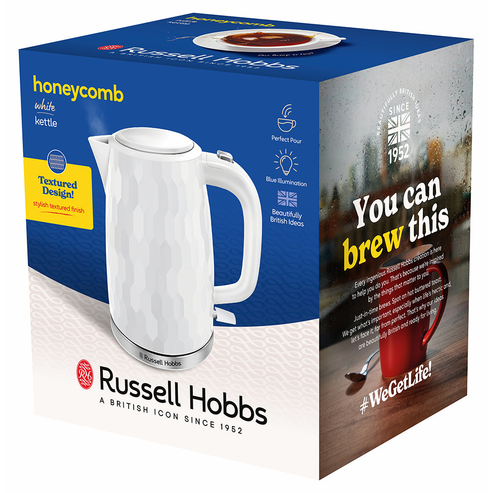 Russell Hobbs Honeycomb 1.7L Wasserkocher - Weiß | 26050