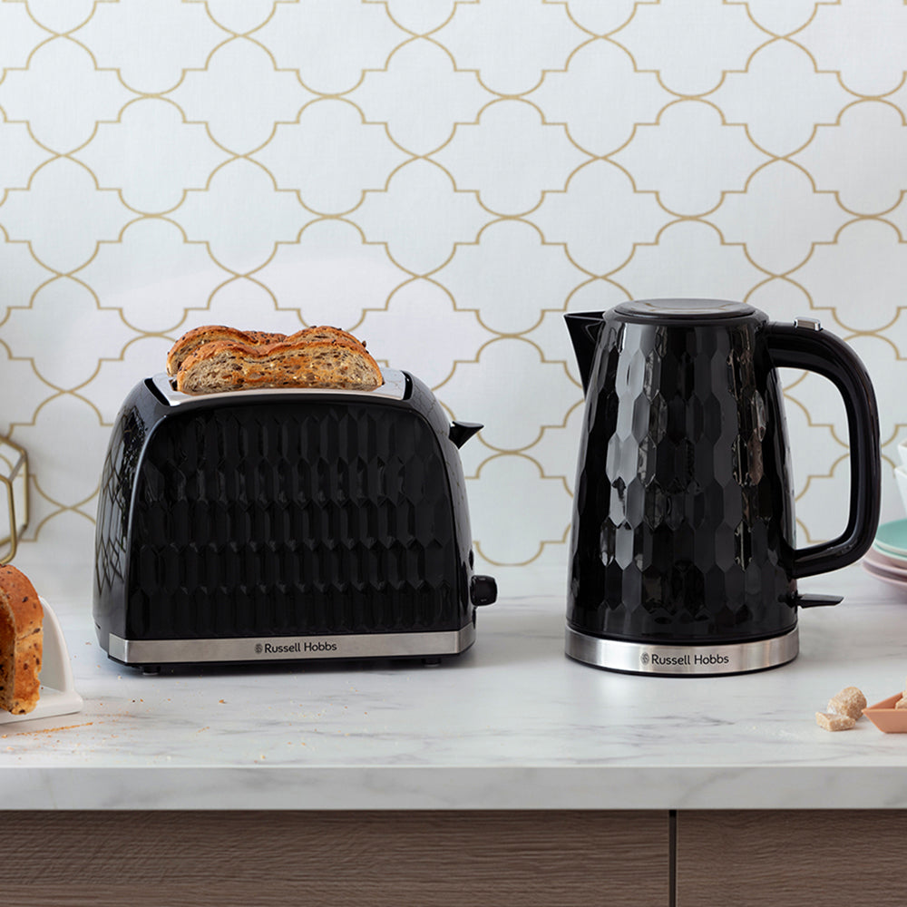 Russell Hobbs Honeycomb 2 Slice Toaster - Schwarz | 26061