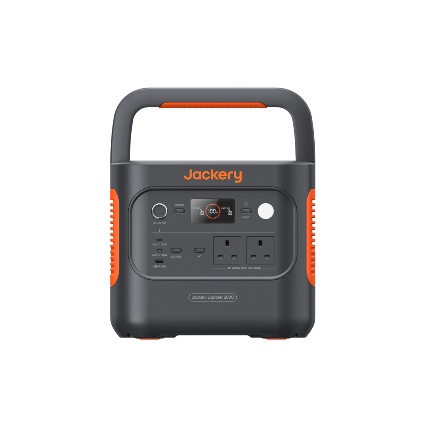 Jackery Explorer 2000 v2 Portable Power Station - Black & Orange | 263-21-0001-000270