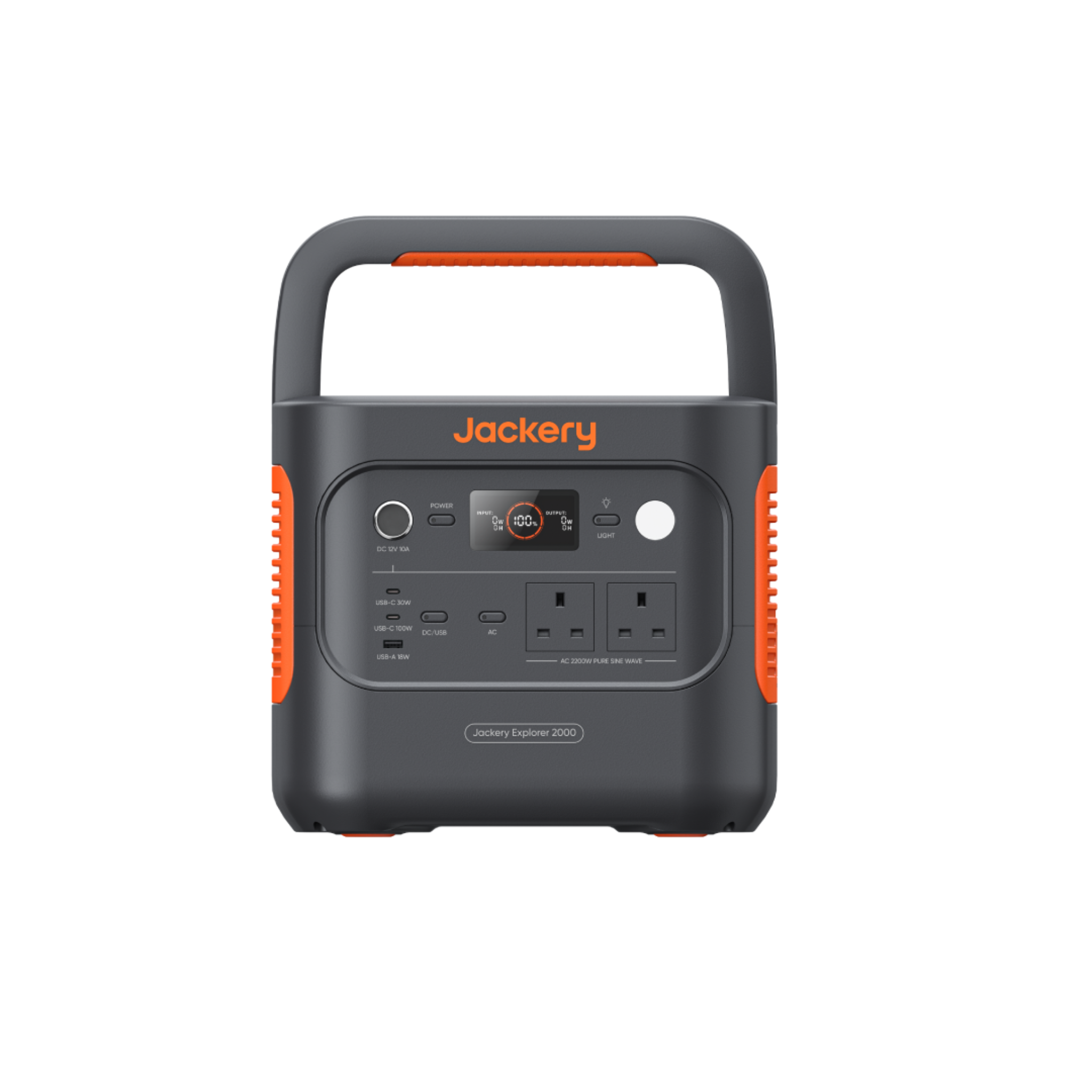 Jackery Explorer 2000 v2 Portable Power Station - Black & Orange | 263-21-0001-000270