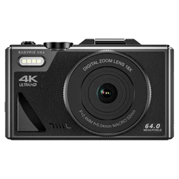 EasyPix V64 Flip 64MP Digital Camera - Black | 267-20203