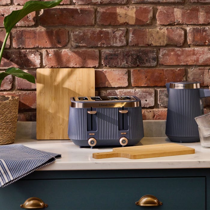 Russell Hobbs Brontë 4 Slice Toaster - Navy Blau | 26772