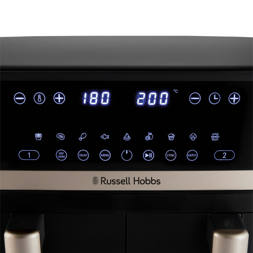 Russell Hobbs Satisfry 9L Dual Basket Heißluftfritteuse - Schwarz | 27680
