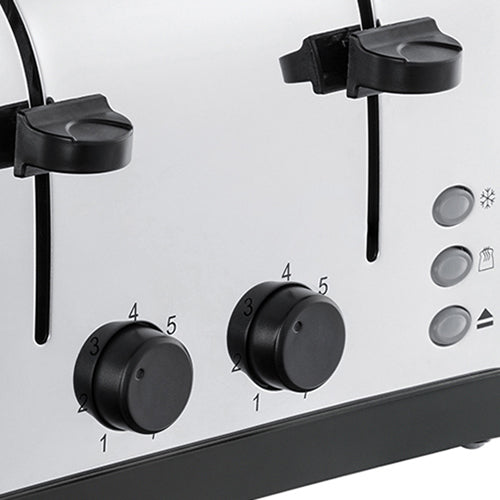 RussellHobbs Edelstahl 4 Slice Toaster - Schwarz | 28360