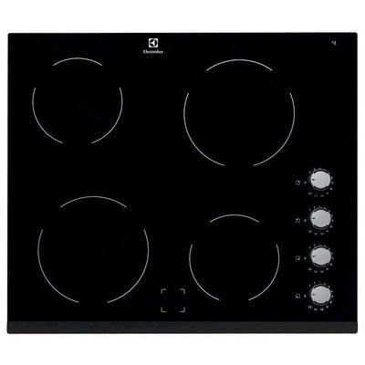 Electrolux 60CM 4 Zone Electric Kochfeld - Schwarz | EHF6140FOK