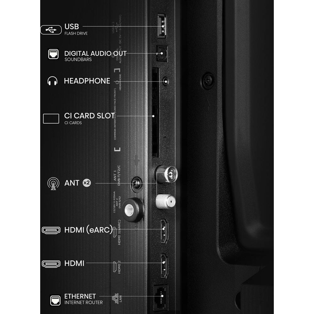 Hisense A5Q 32" FHD Smart TV - Schwarz | 32A59Q