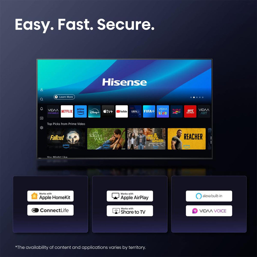 Hisense E7Q 43'' 4K Smart TV - Schwarz | 43E71Q