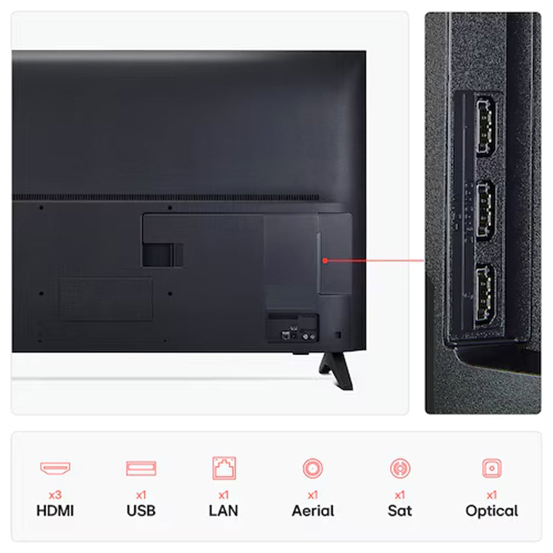 LG QNED70 43" 4K Smart TV - Schwarz | 43QNED70A6A.AEK