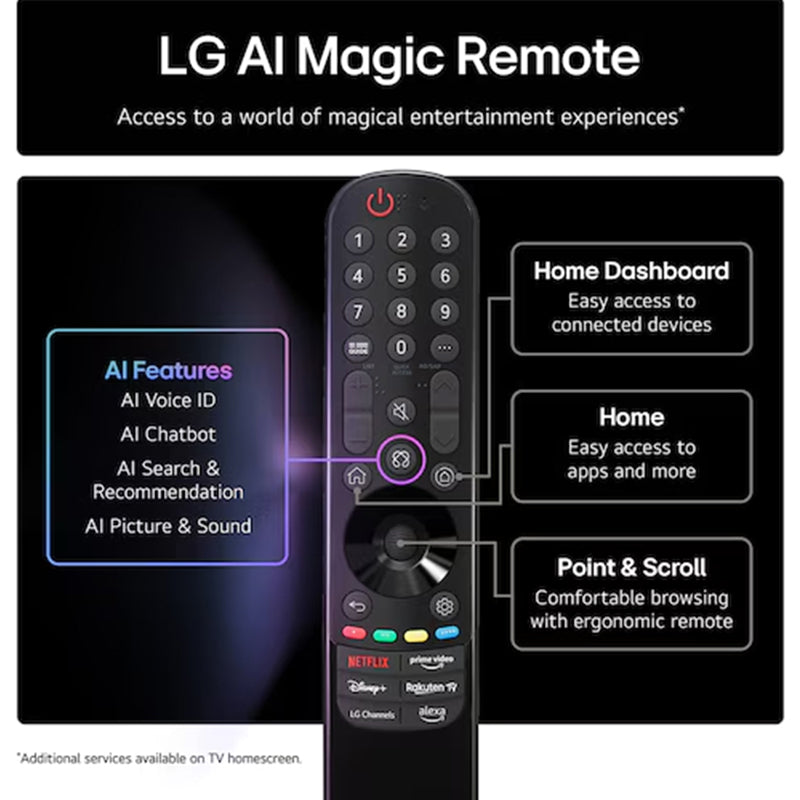 LG QNED70 43" 4K Smart TV - Schwarz | 43QNED70A6A.AEK