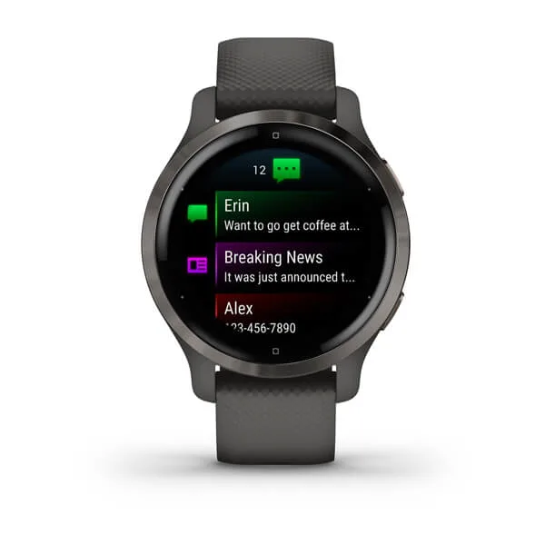 Garmin VenuÊ2S 40MM Smartwatch - Graphit | 49-GAR-010-02429-10