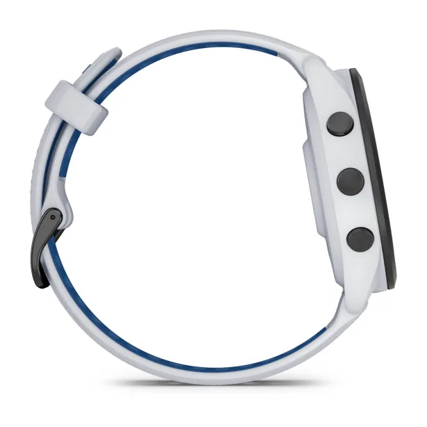 Garmin Forerunner 46MM Running Smartwatch - Whitestone & Tidal Blau | 49-GAR-010-02810-11