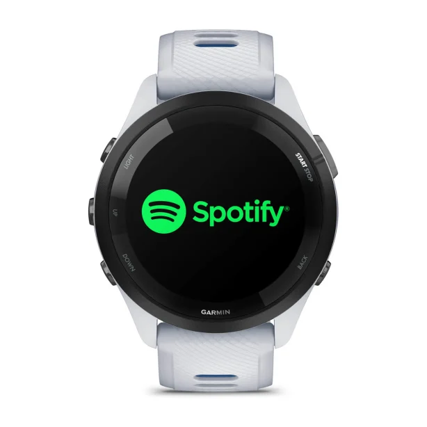 Garmin Forerunner 46MM Running Smartwatch - Whitestone & Tidal Blau | 49-GAR-010-02810-11