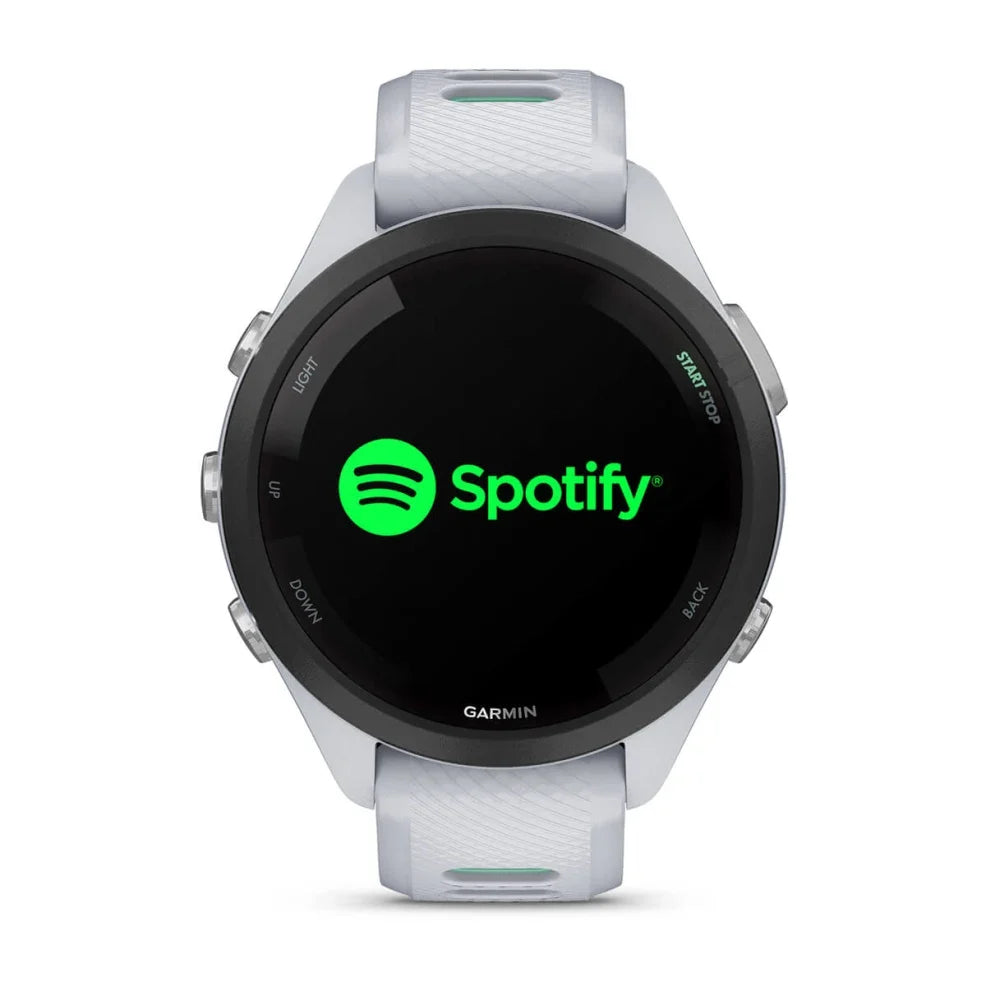 Garmin Forerunner 265S 42MM Running Smartwatch - Whitestone & Neo Tropick | 49-GAR-010-02810-14