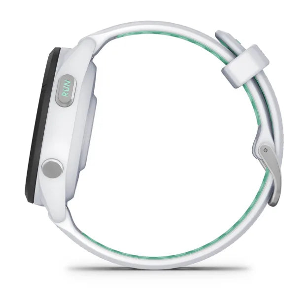 Garmin Forerunner 265S 42MM Running Smartwatch - Whitestone & Neo Tropick | 49-GAR-010-02810-14