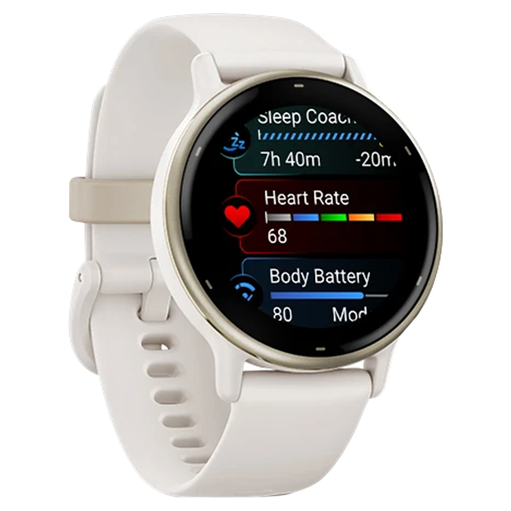 Garmin Vivoactive 5 42MM Smartwatch - Cream Gold & Ivory | 49-GAR-010-02862-11