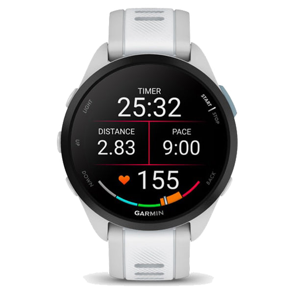 Garmin Forerunner 165 30MM Smartwatch - Mist Grau & Whitestone | 49-GAR-010-02863-21
