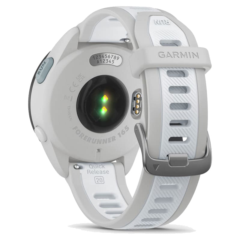 Garmin Forerunner 165 30MM Smartwatch - Mist Grau & Whitestone | 49-GAR-010-02863-21