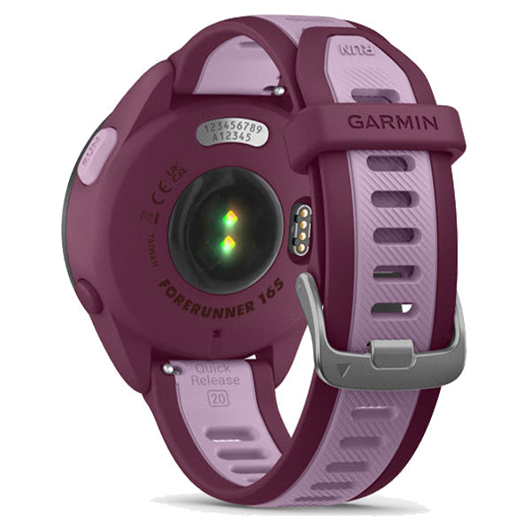 Garmin Forerunner 165 Music 30MM Smartwatch - Berry & Lilac | 49-GAR-010-02863-33
