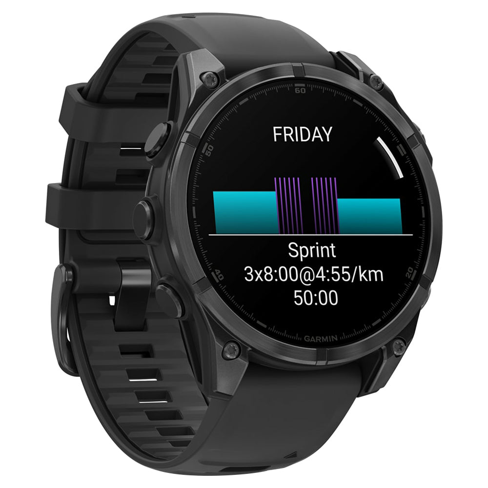 Garmin Fenix 8 47MM Smartwatch - Slate Grau & Schwarz | 49-GAR-010-02904-00
