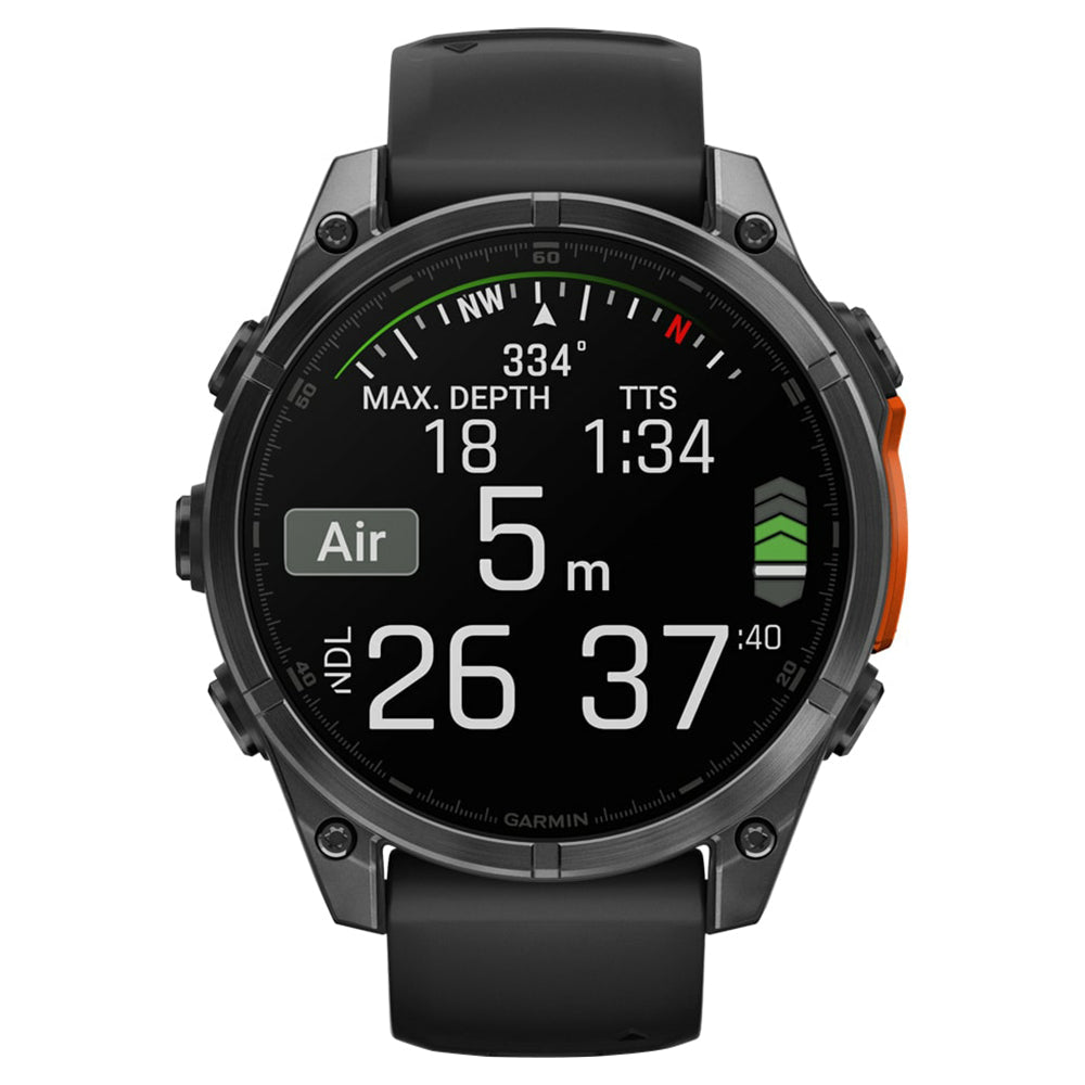 Garmin Fenix 8 47MM Smartwatch - Slate Grau & Schwarz | 49-GAR-010-02904-00